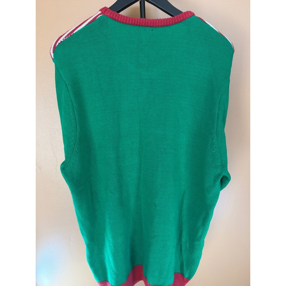 Route 66 Mens The Sweet Life Gingerbread Man Ugly Christmas Sweater Green XLT - Picture 7 of 7
